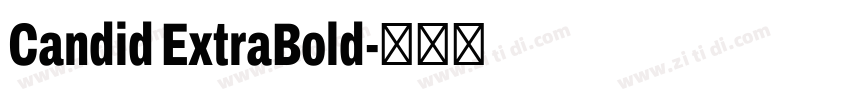Candid ExtraBold字体转换